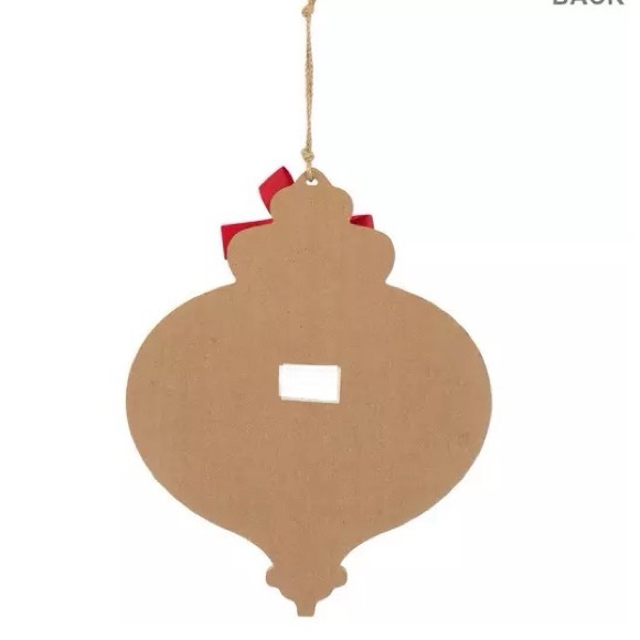 NWT- Merry Christmas Wooden Ornament Shaped Decoration Sign - Picture 17 of 17